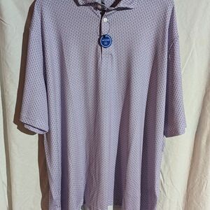 RLX Ralph Lauren Short Sleeve Golf Polo Purple Bee Design Size XXL MSRP: $115